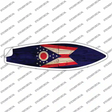 Ohio State Flag Novelty Surfboard Sticker Decal