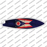 Ohio State Flag Novelty Surfboard Sticker Decal