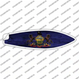 Pennsylvania State Flag Novelty Surfboard Sticker Decal