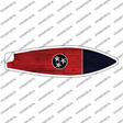 Tennessee State Flag Novelty Surfboard Sticker Decal