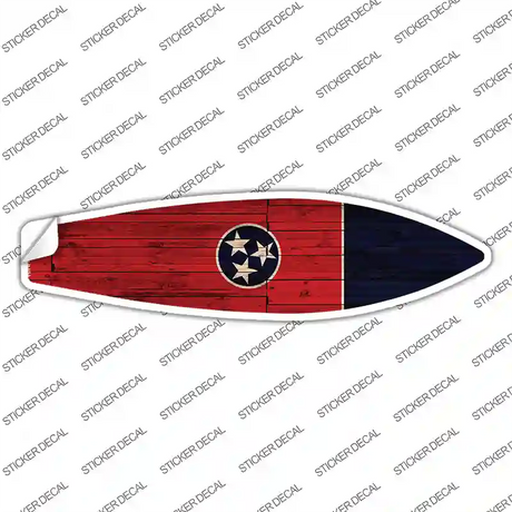 Tennessee State Flag Novelty Surfboard Sticker Decal