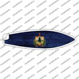 Vermont State Flag Novelty Surfboard Sticker Decal