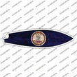 Virginia State Flag Novelty Surfboard Sticker Decal