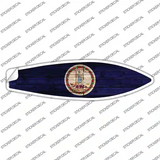 Virginia State Flag Novelty Surfboard Sticker Decal