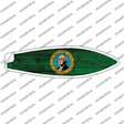 Washington State Flag Novelty Surfboard Sticker Decal