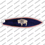 Wyoming State Flag Novelty Surfboard Sticker Decal