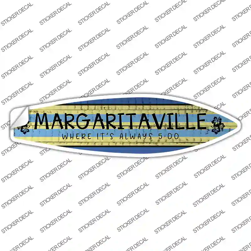 Margaritaville Novelty Surfboard Sticker Decal