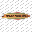 Living on Island Time Novelty Surfboard Sticker Decal