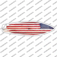 Painted American Flag Novelty Surfboard Sticker Decal
