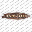 Hang Ten Bulb Lettering Novelty Surfboard Sticker Decal