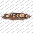Beach Bro Bulb Lettering Novelty Surfboard Sticker Decal