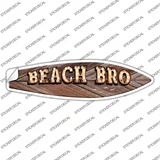 Beach Bro Bulb Lettering Novelty Surfboard Sticker Decal