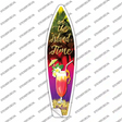 On Island Time Novelty Surfboard Sticker Decal