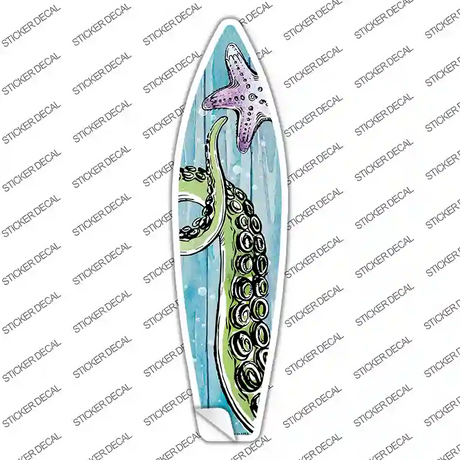 Octopus Tentacle and Starfish Novelty Surfboard Sticker Decal