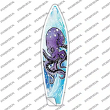 Octopus on a Wave Novelty Surfboard Sticker Decal