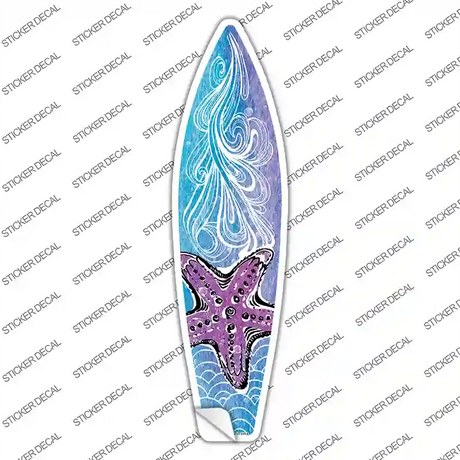 Starfish on Water Novelty Surfboard Sticker Decal
