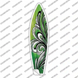 Green Tribal Novelty Surfboard Sticker Decal