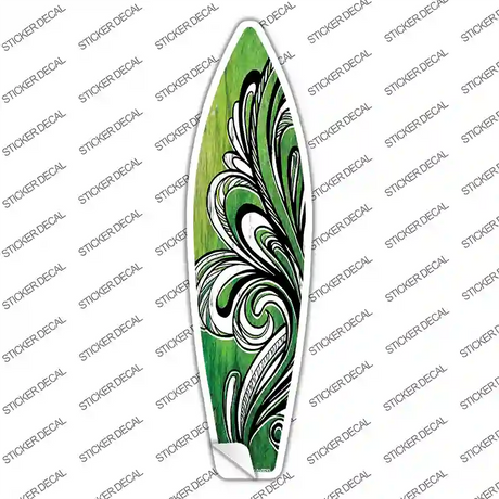Green Tribal Novelty Surfboard Sticker Decal
