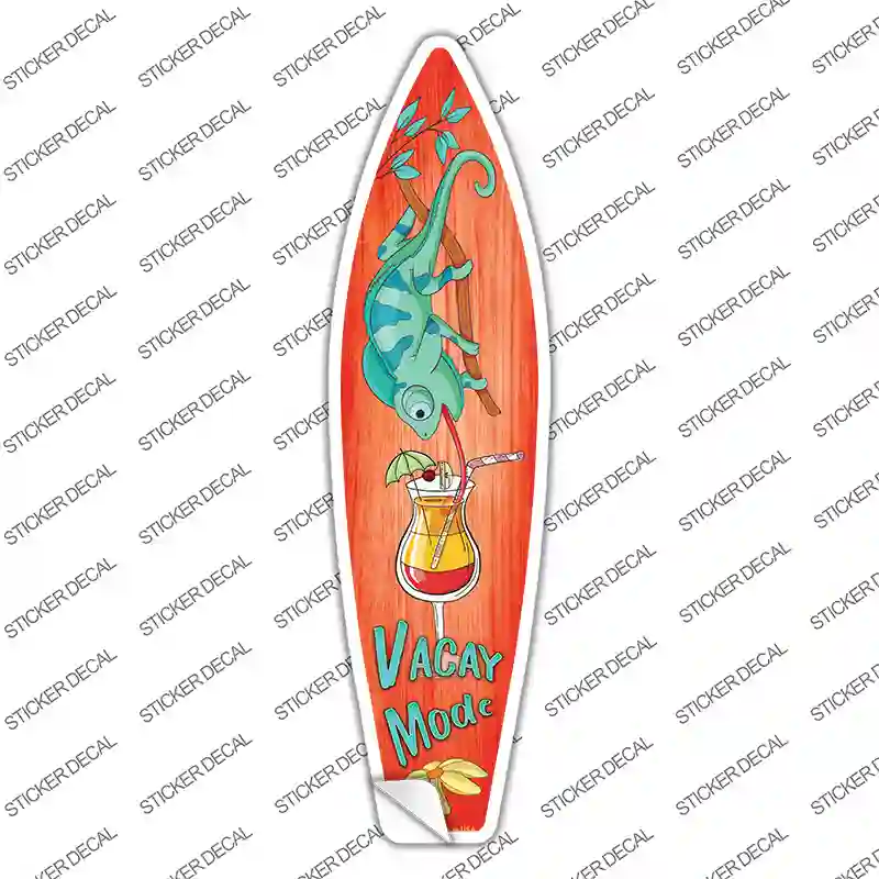 Vacation Mode Novelty Surfboard Sticker Decal
