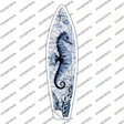 Black and White Seahorse Novelty Surfboard Sticker Decal