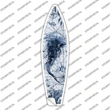 Black and White Jellyfish Novelty Surfboard Sticker Decal
