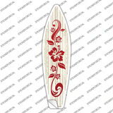 Hibiscus Flower Novelty Surfboard Sticker Decal