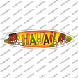 Hawaii With Tikis Novelty Surfboard Sticker Decal