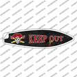 Keep Out Novelty Surfboard Sticker Decal