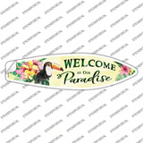 Weclome to Our Paradise Novelty Surfboard Sticker Decal