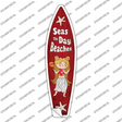 Seas the Day Beaches Novelty Surfboard Sticker Decal