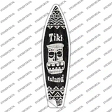 Tiki Island Novelty Surfboard Sticker Decal