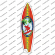 Hawaii Surfing Paradise Novelty Surfboard Sticker Decal