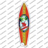 Hawaii Surfing Paradise Novelty Surfboard Sticker Decal