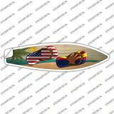 Arizona Flag Flip Flop Novelty Surfboard Sticker Decal