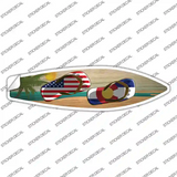 Colorado Flag Flip Flop Novelty Surfboard Sticker Decal