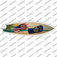 Kansas Flag Flip Flop Novelty Surfboard Sticker Decal