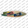 Louisiana Flag Flip Flop Novelty Surfboard Sticker Decal
