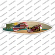 Maryland Flag Flip Flop Novelty Surfboard Sticker Decal