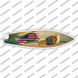 New Jersey Flag Flip Flop Novelty Surfboard Sticker Decal
