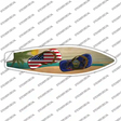 Pennsylvania Flag Flip Flop Novelty Surfboard Sticker Decal