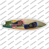 Pennsylvania Flag Flip Flop Novelty Surfboard Sticker Decal