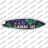 Lanai Hawaii Novelty Surfboard Sticker Decal