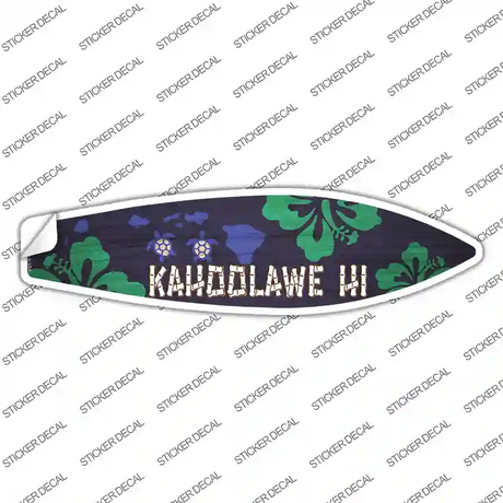 Kahoolawe Hawaii Novelty Surfboard Sticker Decal