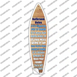 Bathroom Rules Novelty Surfboard Sticker Decal