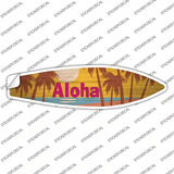 Aloha Sunset Novelty Surfboard Sticker Decal