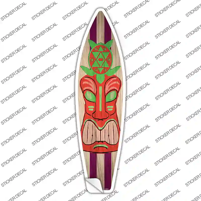 Tiki Turtle Novelty Surfboard Sticker Decal