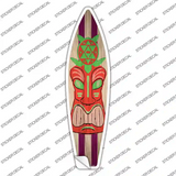 Tiki Turtle Novelty Surfboard Sticker Decal