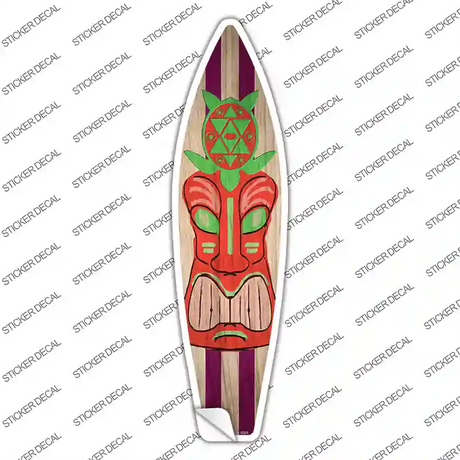 Tiki Turtle Novelty Surfboard Sticker Decal