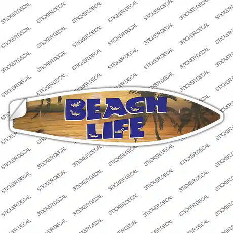 Beach Life Novelty Surfboard Sticker Decal