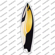 Black And Yellow Fish Novelty Surfboard Sticker Decal